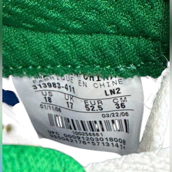 Nike AIR FORCE 1 PREMIUM COLLECTION ROYALE 'RONALDINHO' Size 18 - RARE - Picture 15 of 16